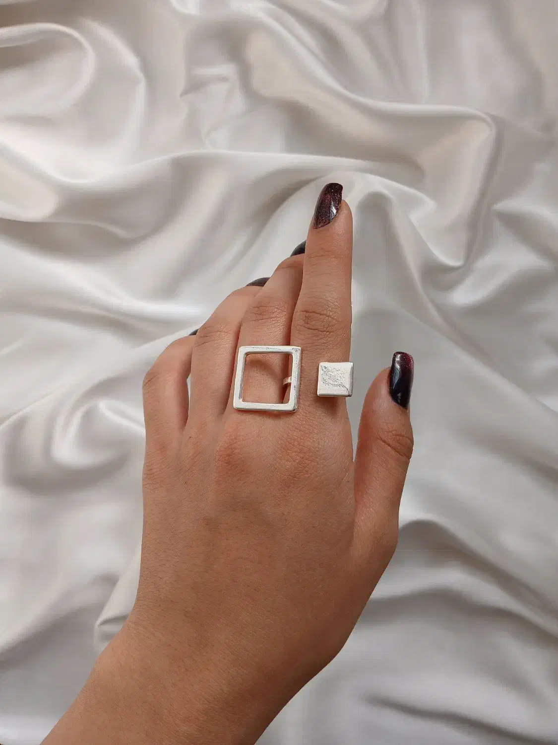 انگشتر مینیمال آبکاری نقره|بدلیجات|قم, نیروگاه|دیوار