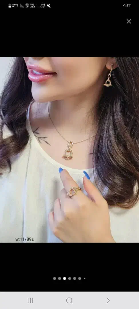 نیم ست انگشتر نقره کادو سالگرد روز دختر مبارک 3184|بدلیجات|تبریز, |دیوار