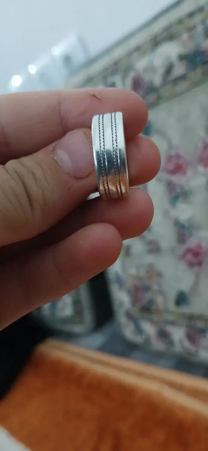 حلقه نقره فقط۱/۵ پنج و نیم گرم|جواهرات|اقبالیه, |دیوار