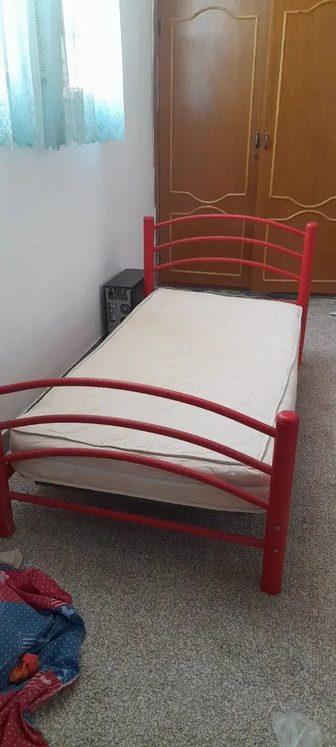 تخت خواب فلزی|تخت و سرویس خواب|دزفول, |دیوار