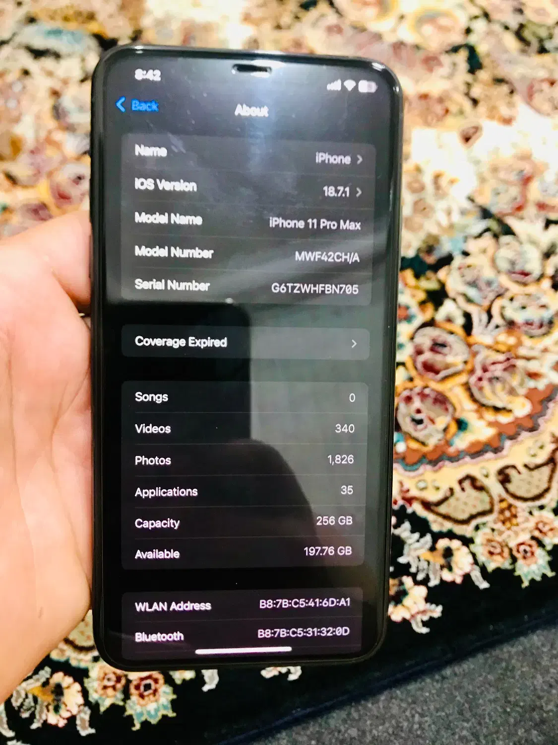 ایفون ۱۱پرو مکس در حد صفر دوسیم|موبایل|بانه, |دیوار