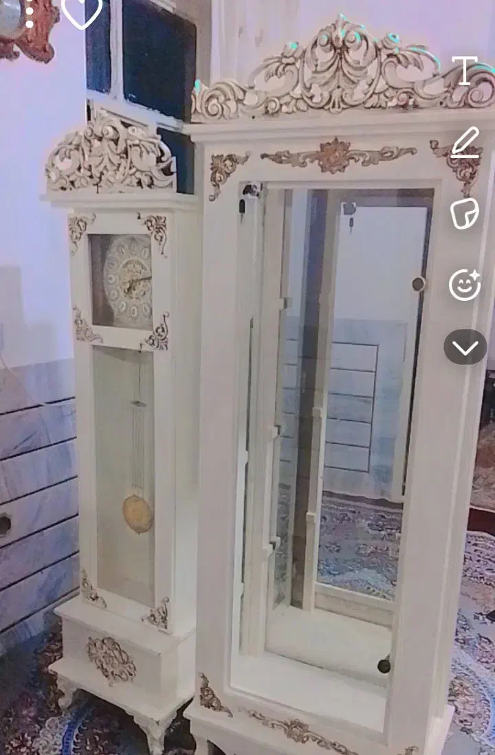 ویترین وساعت|بوفه، ویترین، کنسول|الیگودرز, |دیوار