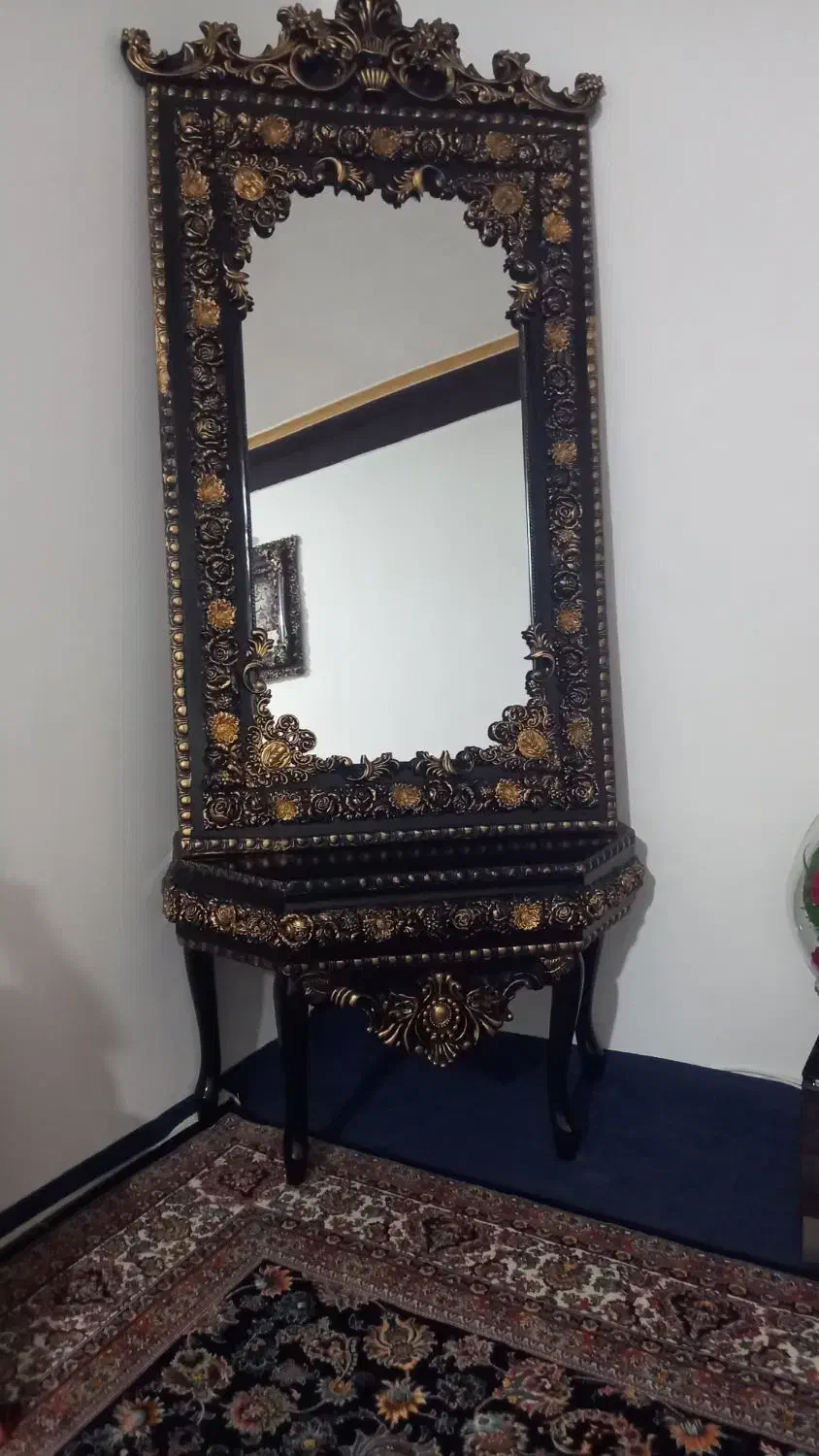 آینه و پایه آینه|بوفه، ویترین، کنسول|سنندج, |دیوار