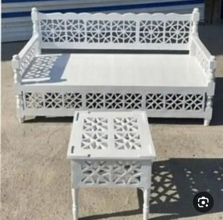 کرسی تخت سنتی چوبی|تخت و سرویس خواب|تفرش, |دیوار