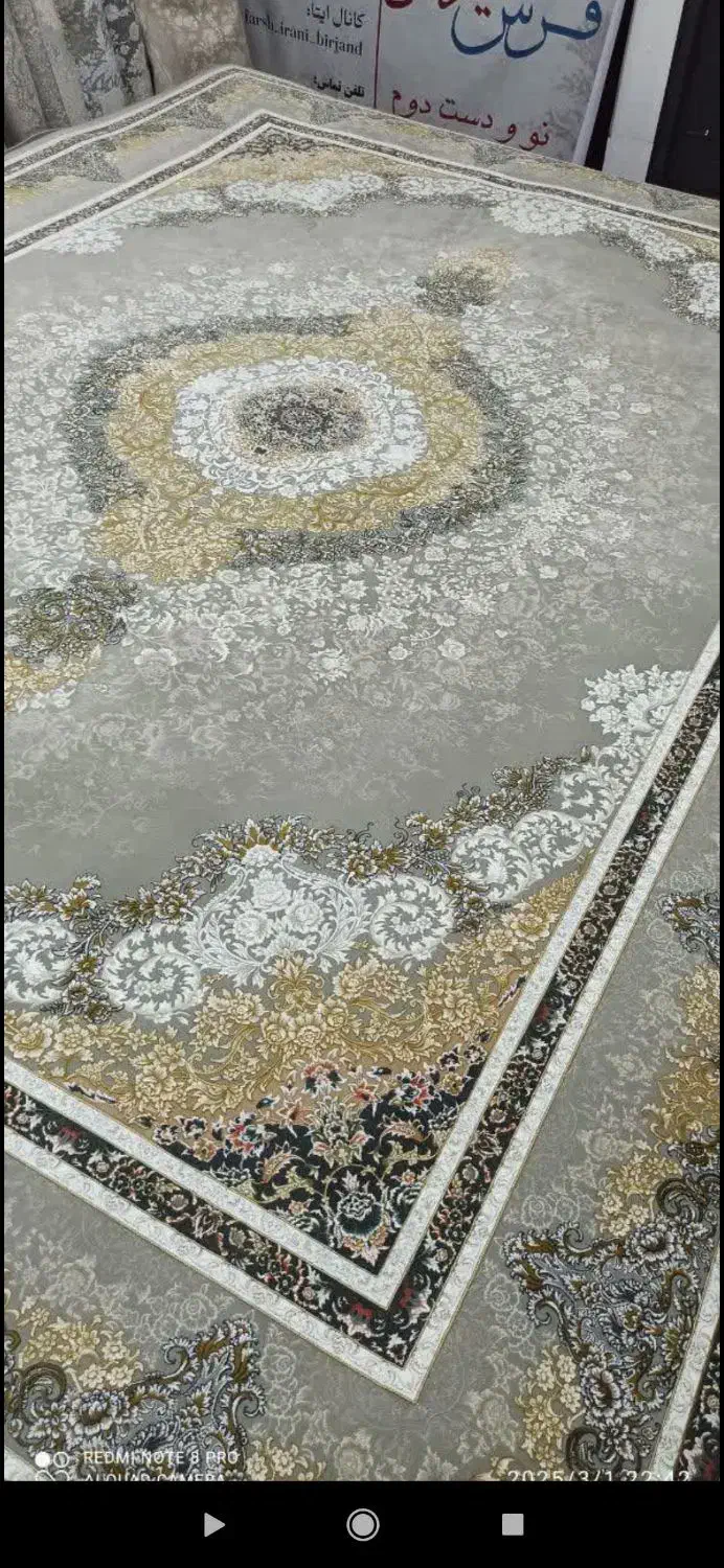 فرش ترنج ۱۲۰۰ شانه آکریلیک در «فرش ایرانی»رجائی۱۱|فرش|بیرجند, |دیوار