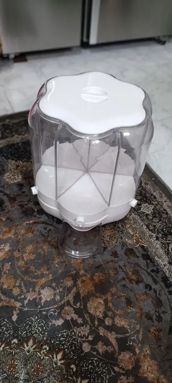 جا حبوباتی چرخان شش عددی گل|ظروف نگهدارنده، پلاستیکی، یک‌بارمصرف|شیراز, پودنک|دیوار