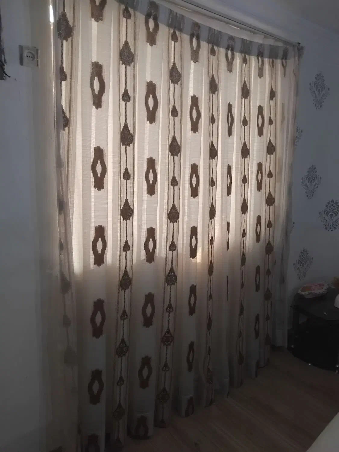 پرده طرح دار|پرده، رانر، رومیزی|رشت, سلیمانداراب|دیوار