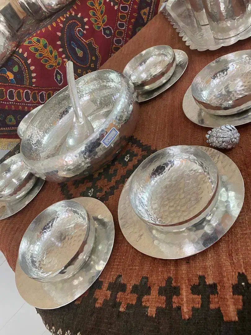 ظروف مس سفید|ظروف سرو و پذیرایی|رفسنجان, |دیوار