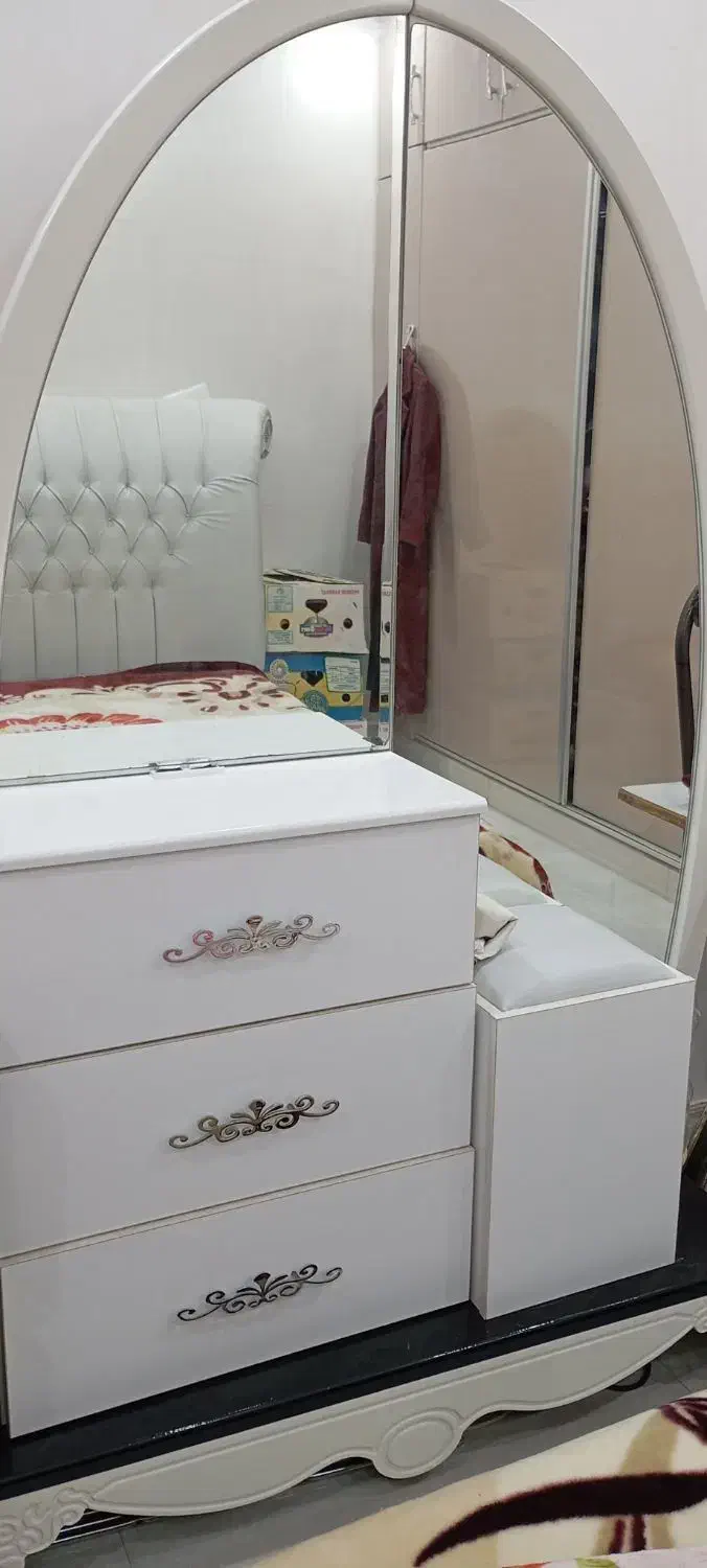 تخت خواب دو نفره|تخت و سرویس خواب|خرمآباد, |دیوار