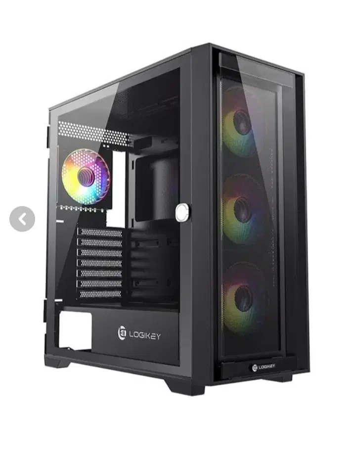 Case logikey C504b + Power 450|قطعات و لوازم جانبی رایانه|پرند, فاز ۶|دیوار