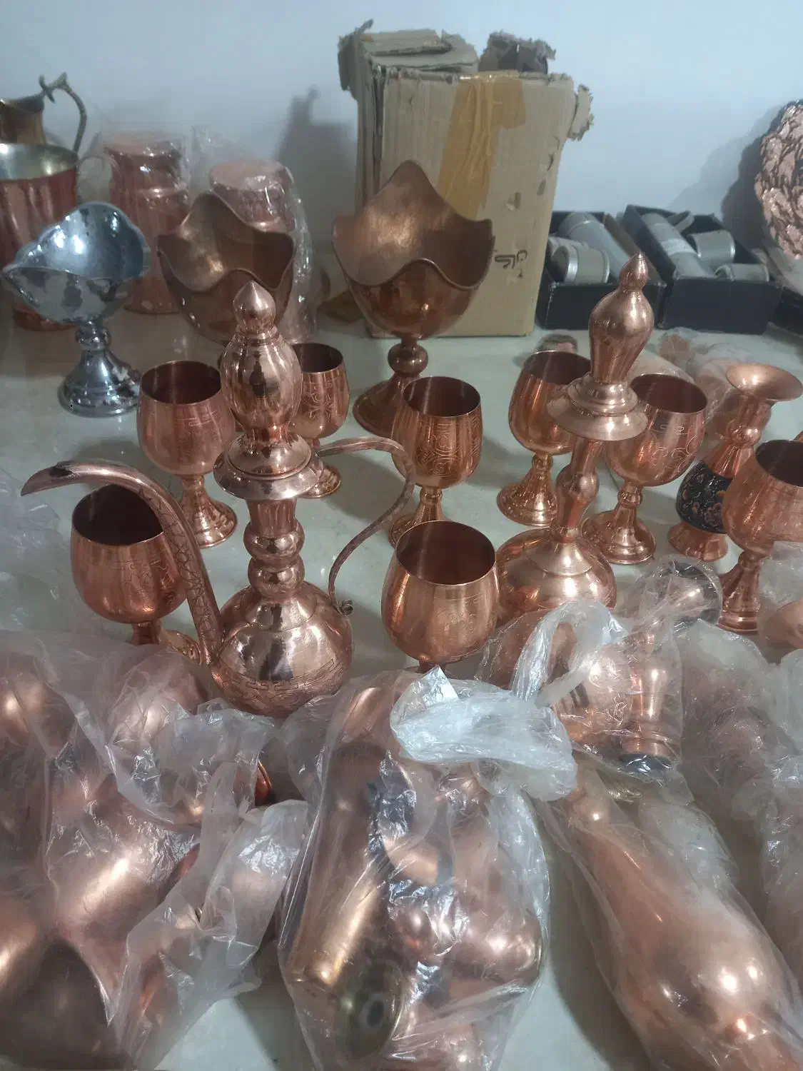 لوازم دکوری تعزینی مس وبرنجی|صنایع دستی و سایر لوازم تزئینی|تاکستان, |دیوار