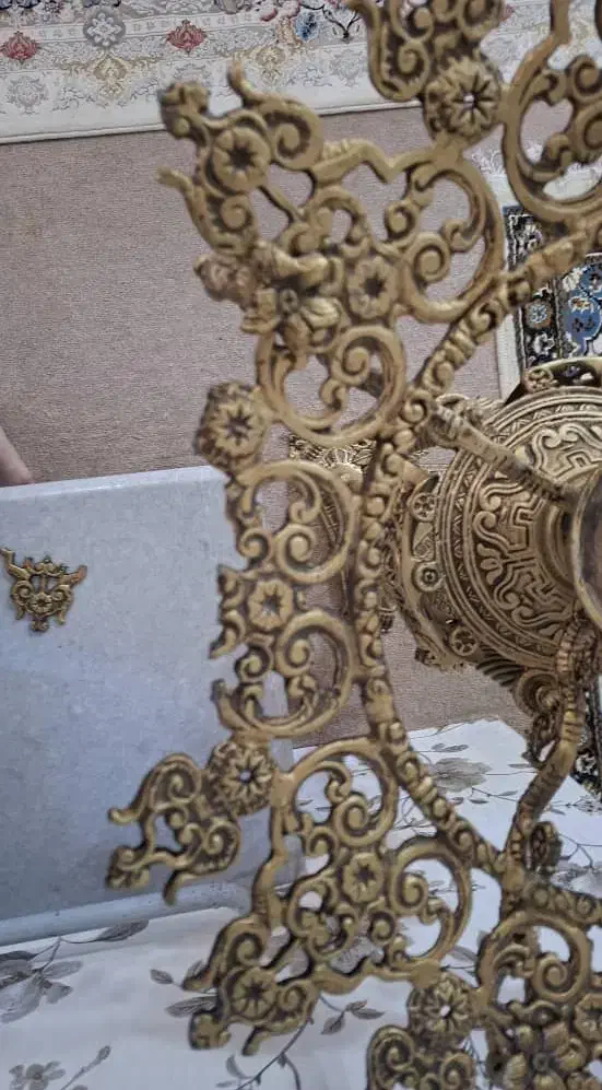 کنار سالنی ظرف میوه آلیاژ با روکش برنز|ظروف سرو و پذیرایی|چالوس, |دیوار