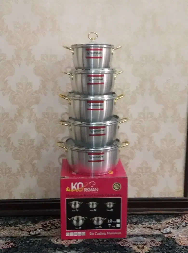 سرویس قابلمه ده پارچه روحی جنس اعلا|ظروف پختوپز|شادگان, |دیوار