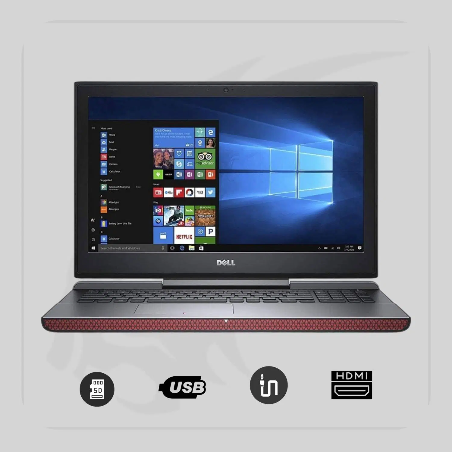 لپتاپ استوک گیمینگ Dell Inspiron 7000 15 Gaming|رایانه همراه|شیراز, قدوسی شرقی|دیوار