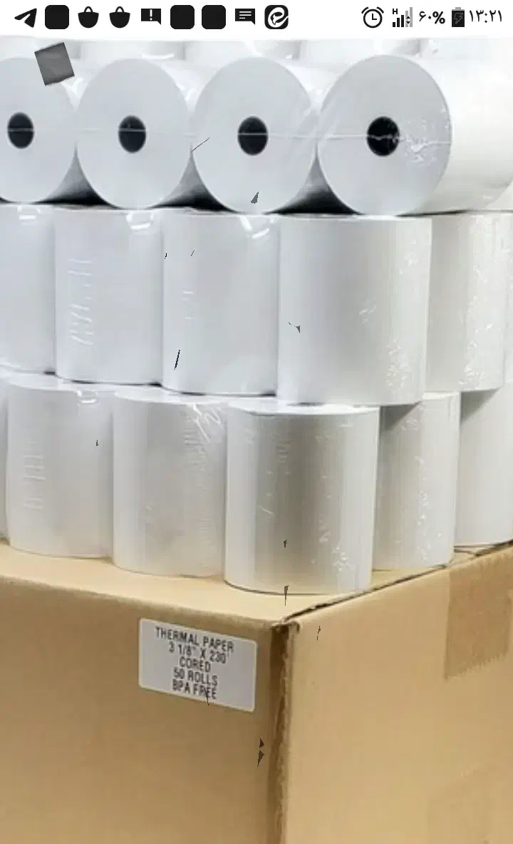 رول حرارتی برای فیش پرینتر 8سانت|پرینتر، اسکنر، کپی، فکس|رشت, معلم|دیوار