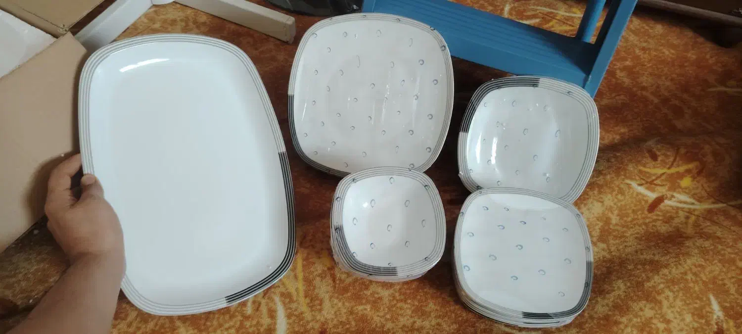 چینی 6 نفره آک|ظروف سرو و پذیرایی|مبارکه, |دیوار