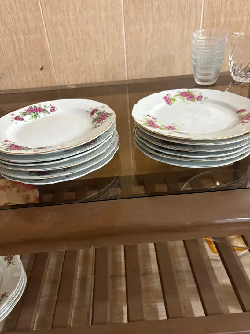 ظروف گل سرخی|ظروف سرو و پذیرایی|دزفول, |دیوار