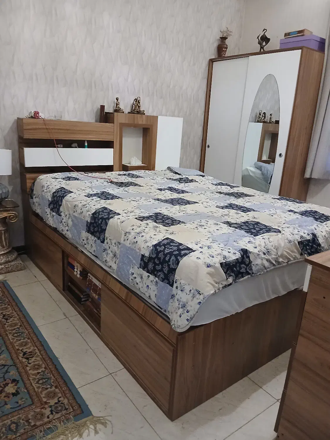 سرویس خواب دونفره با کمد لباس|تخت و سرویس خواب|کرج, گلشهر|دیوار