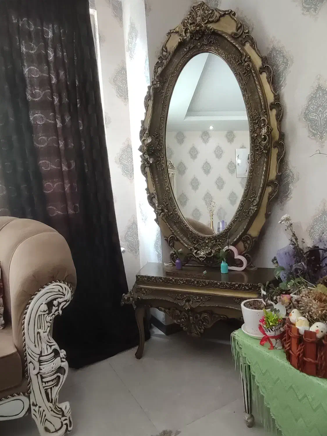آینه و میز|بوفه، ویترین، کنسول|کرج, کرج نو|دیوار
