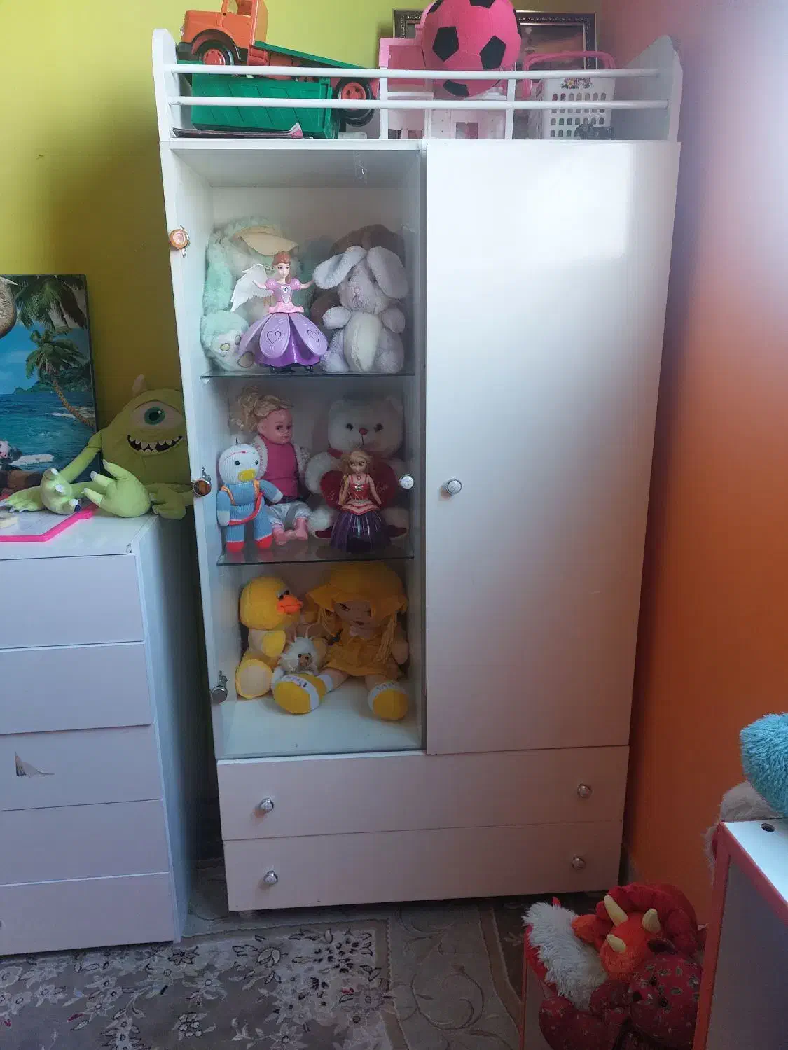 کمد کودک با دو کشو|جاکفشی، کمد، دراور|بیرجند, |دیوار