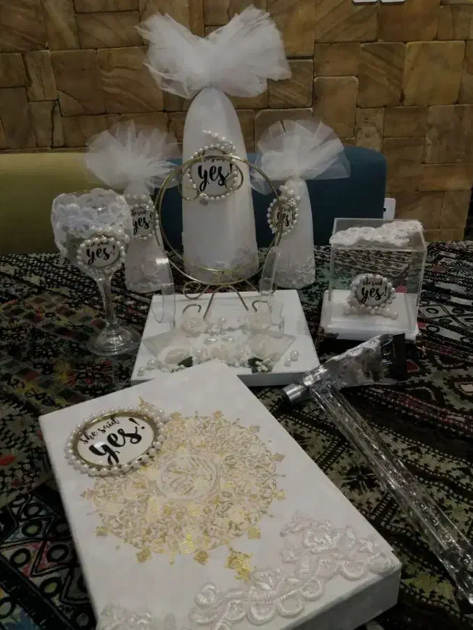 ست بله برون نامزدی|صنایع دستی و سایر لوازم تزئینی|شیراز, شهرک ولیعصر|دیوار