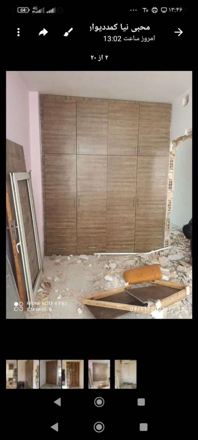 کمددیواری بزرگ|جاکفشی، کمد، دراور|تربت جام, المهدی|دیوار