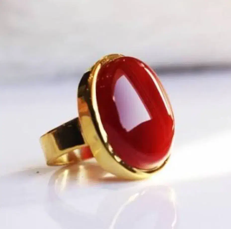 انگشتر طلا نگین قرمز عقیق گم شده|جواهرات|بیرجند, |دیوار