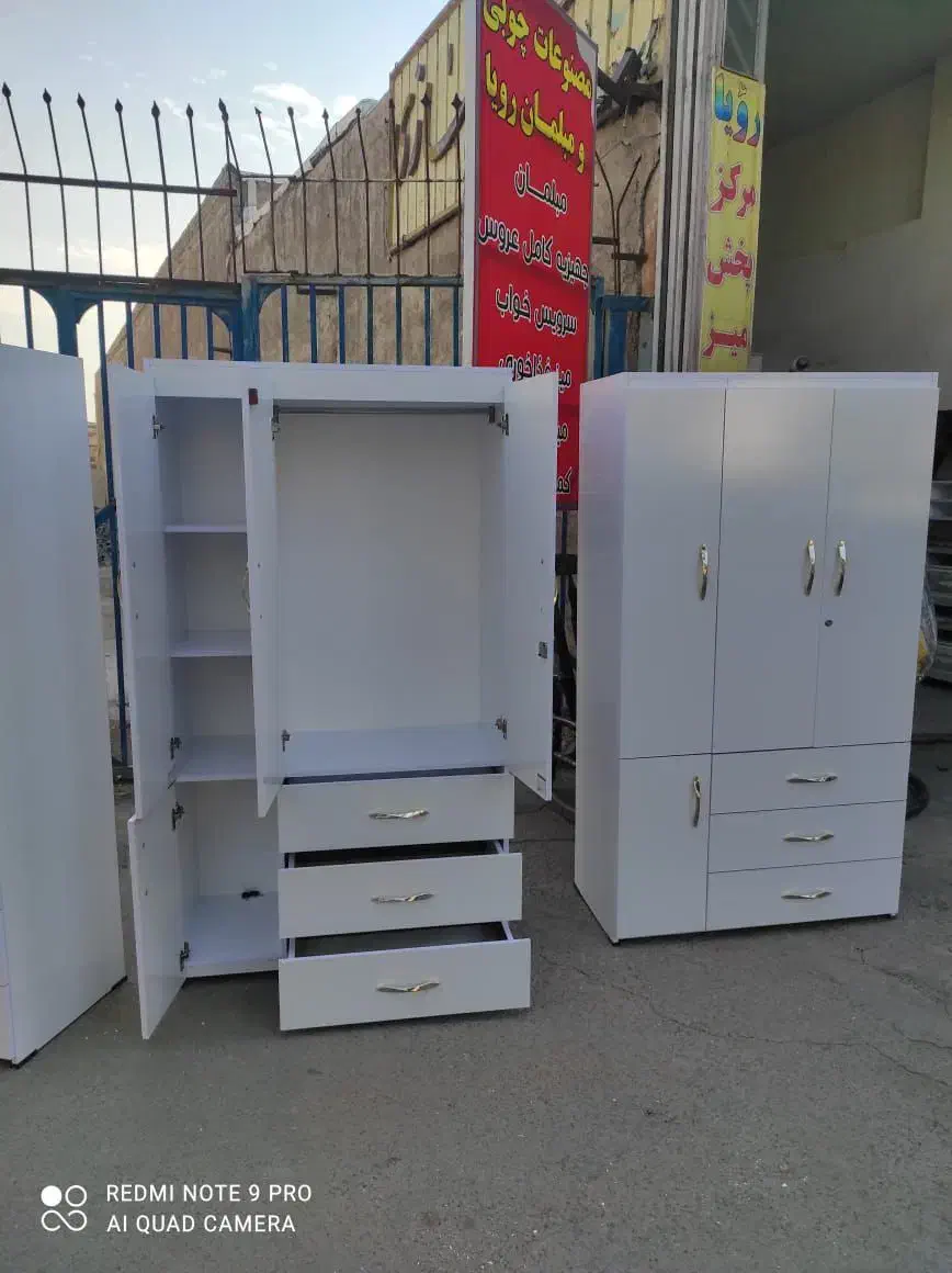 کمد لباسی ۴ درب با ۳ کشوی جادار// عرض 100|جاکفشی، کمد، دراور|خمینی‌شهر, |دیوار