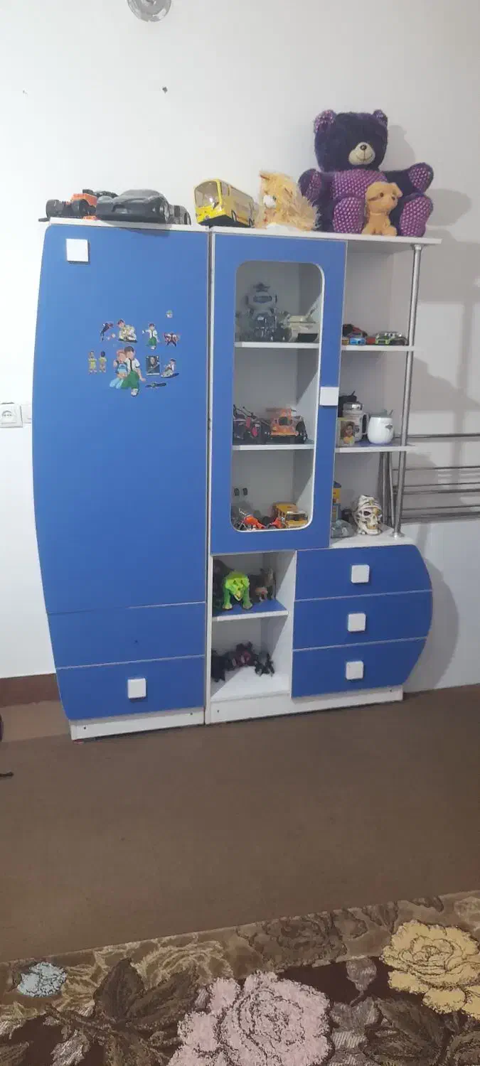 تخت وکمد کودک ونوجوان|تخت و سرویس خواب|داراب, |دیوار