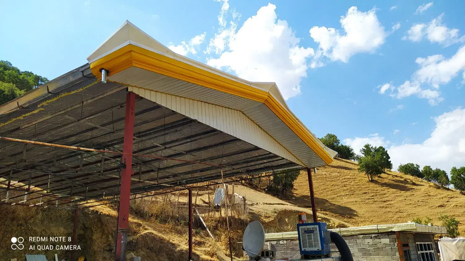 ساخت سقف شیروانی سیلو اردواز|خدمات پیشه و مهارت|جوانرود, |دیوار