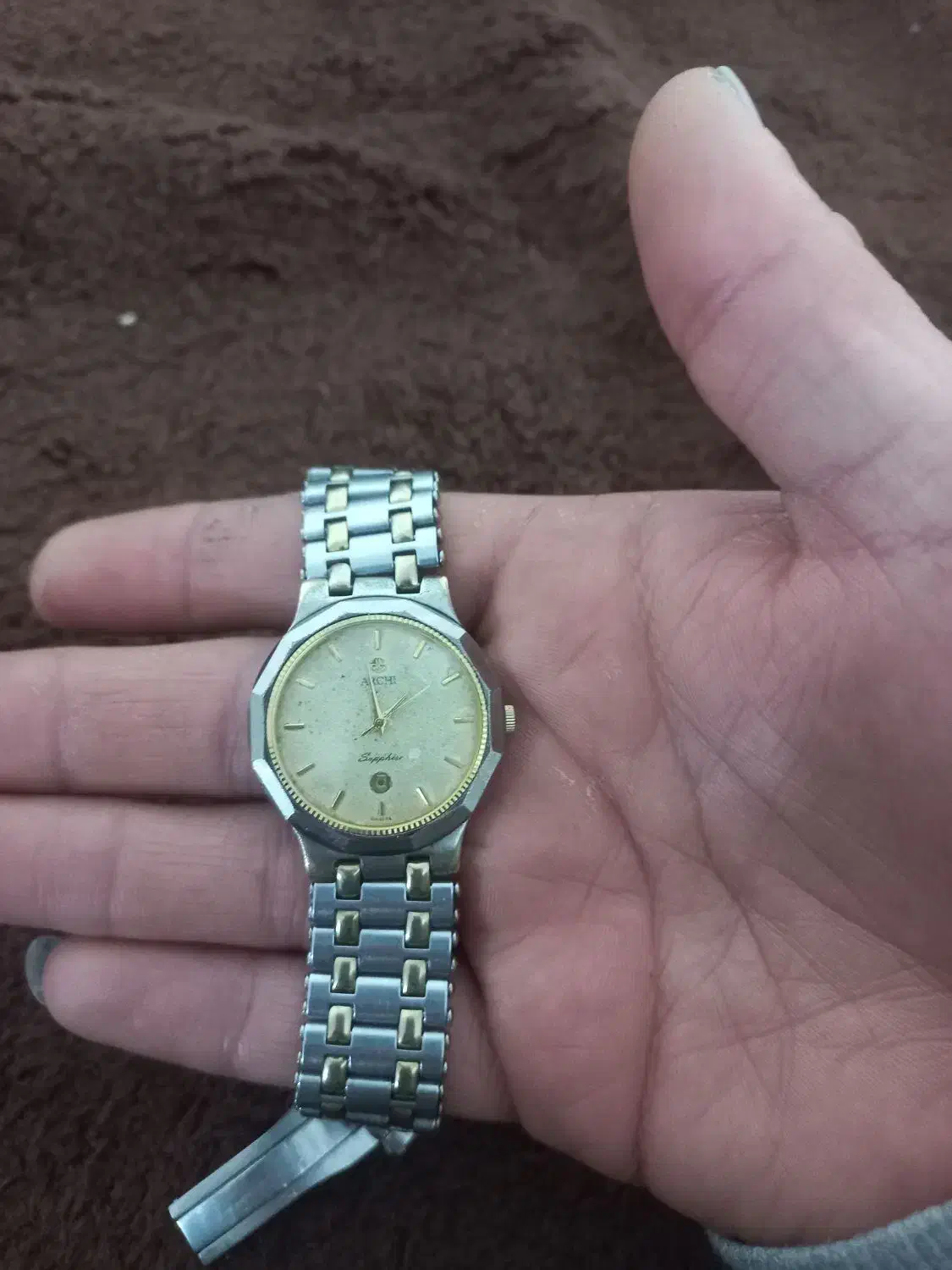 ساعت آنتیک آرچی عقربه ها و داخل صفحه طلا|ساعت|فردیس, شهرک اسکویی|دیوار