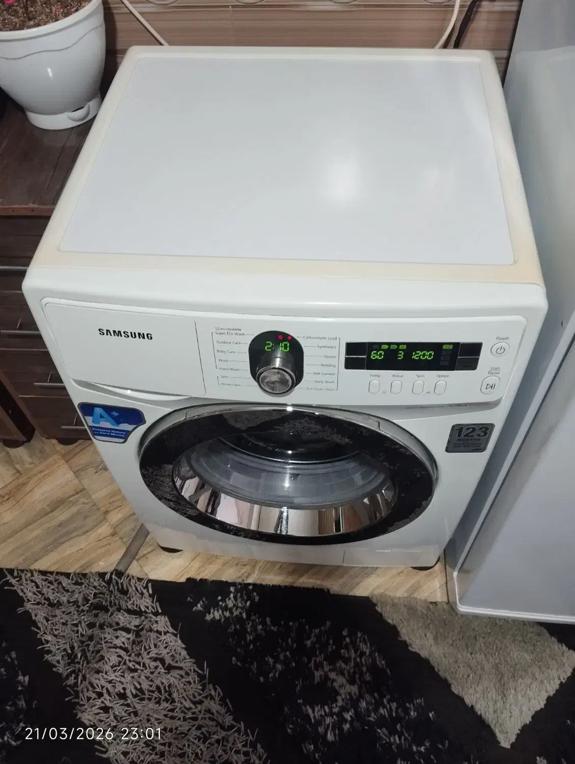 لباسشویی اتومات سامسونگ ۶ کیلو سالم|ماشین لباسشویی و خشک‌کن لباس|مشهد, شهرک بهارستان|دیوار