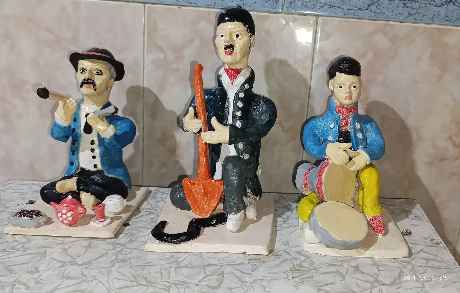 سفال مجسمه|مجسمه، تندیس، ماکت|لالجین, |دیوار