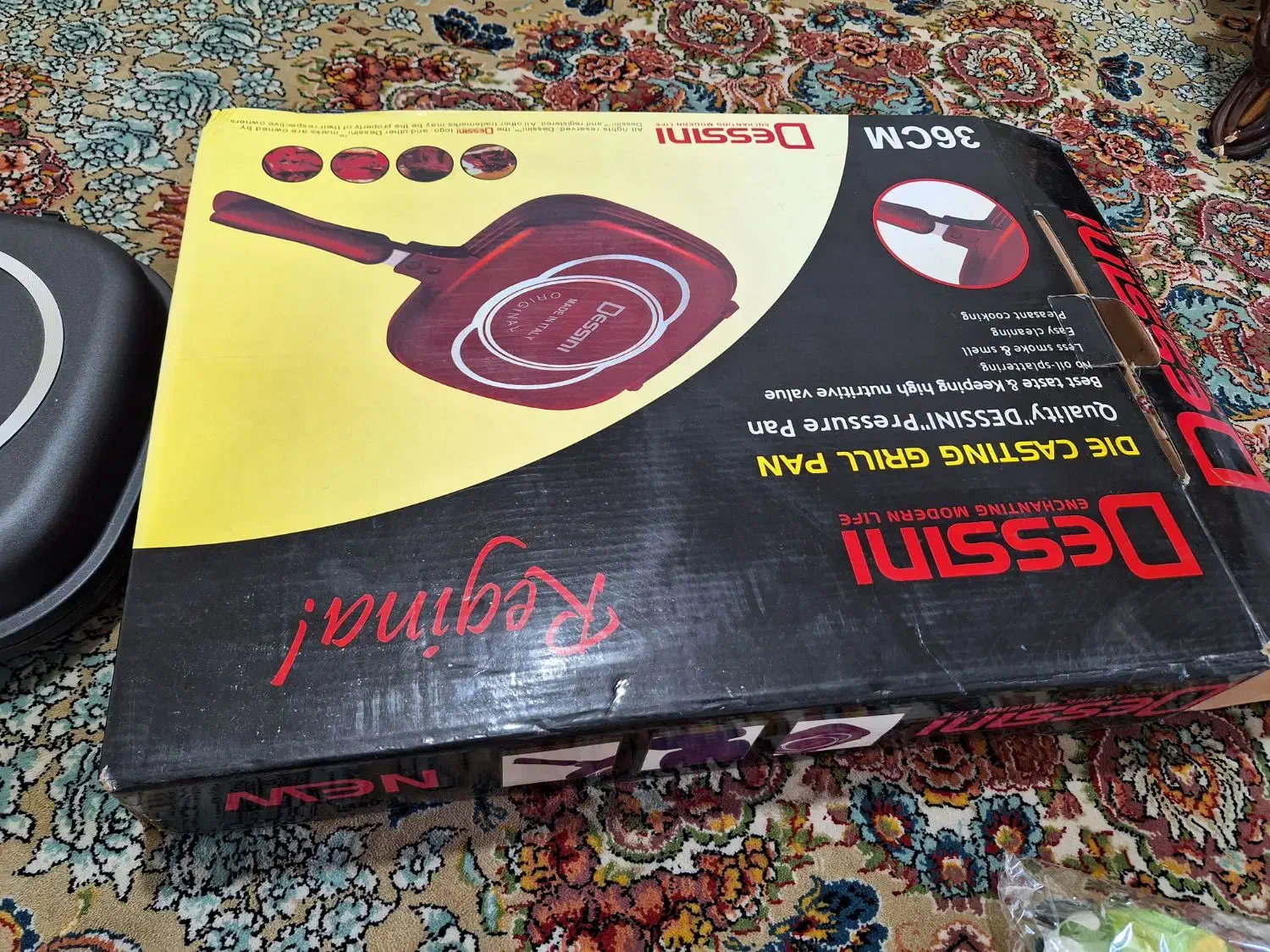 ماهیتابه رژیمی چدن اصل ایتالیایی سایز ۳۶|ظروف پختوپز|محمدشهر, شهرک چمران|دیوار