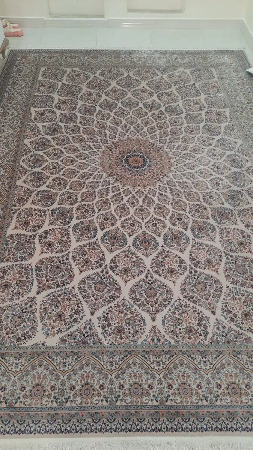 ۲ فرش ابریشم مصنوعی ۹ متری قالی سلیمان واقعادرحدنو|فرش|تهران, خواجه نظام الملک|دیوار
