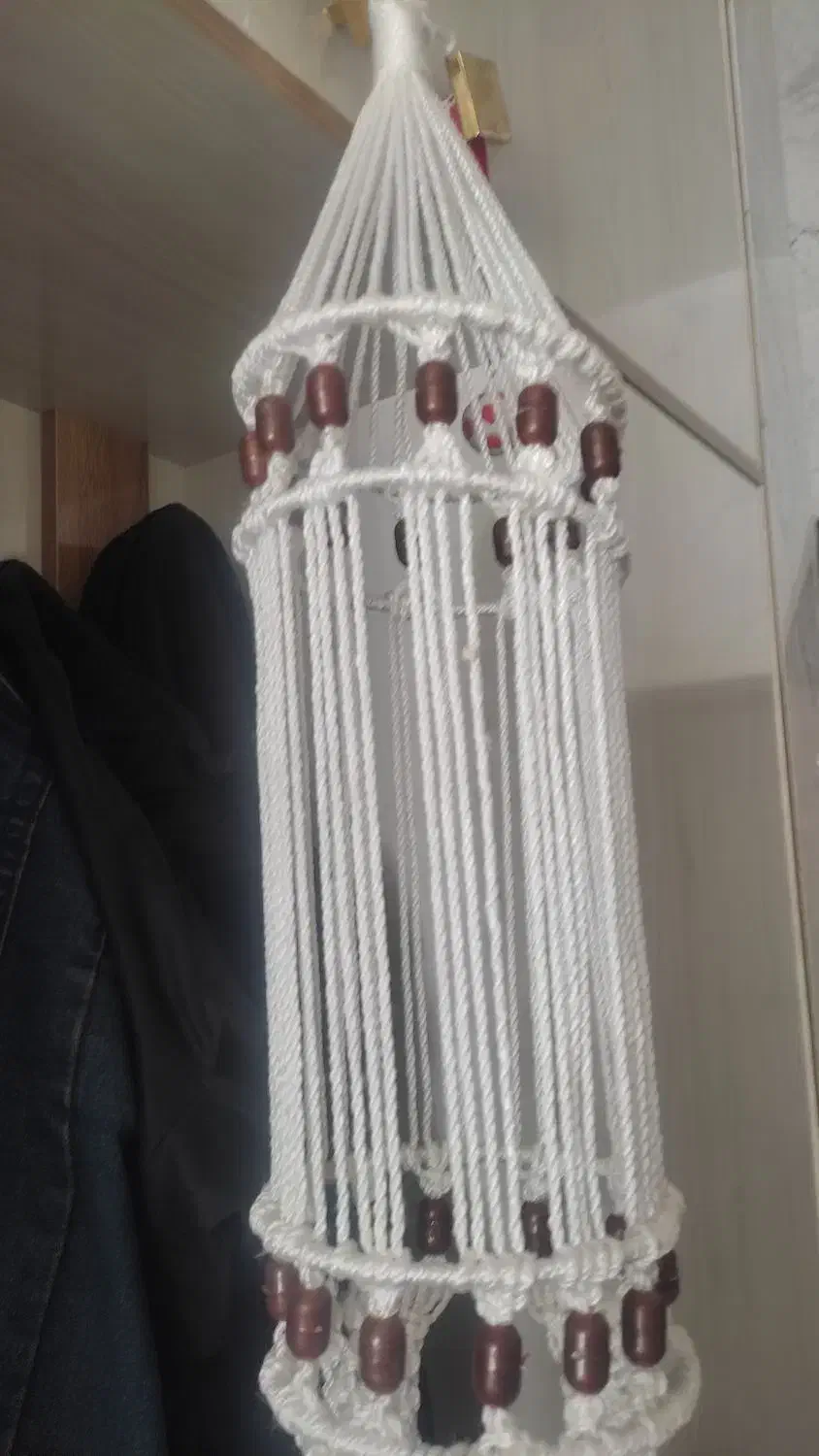 آویز گلدان مکرومه|صنایع دستی و سایر لوازم تزئینی|خمینی‌شهر, |دیوار