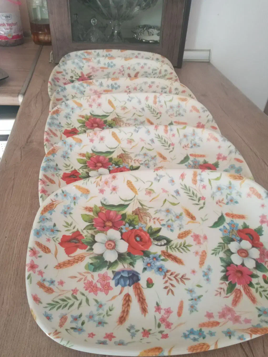 ۶ عدد دیس بزرگ قدیمی و کاملا نو|ظروف سرو و پذیرایی|گرگان, |دیوار