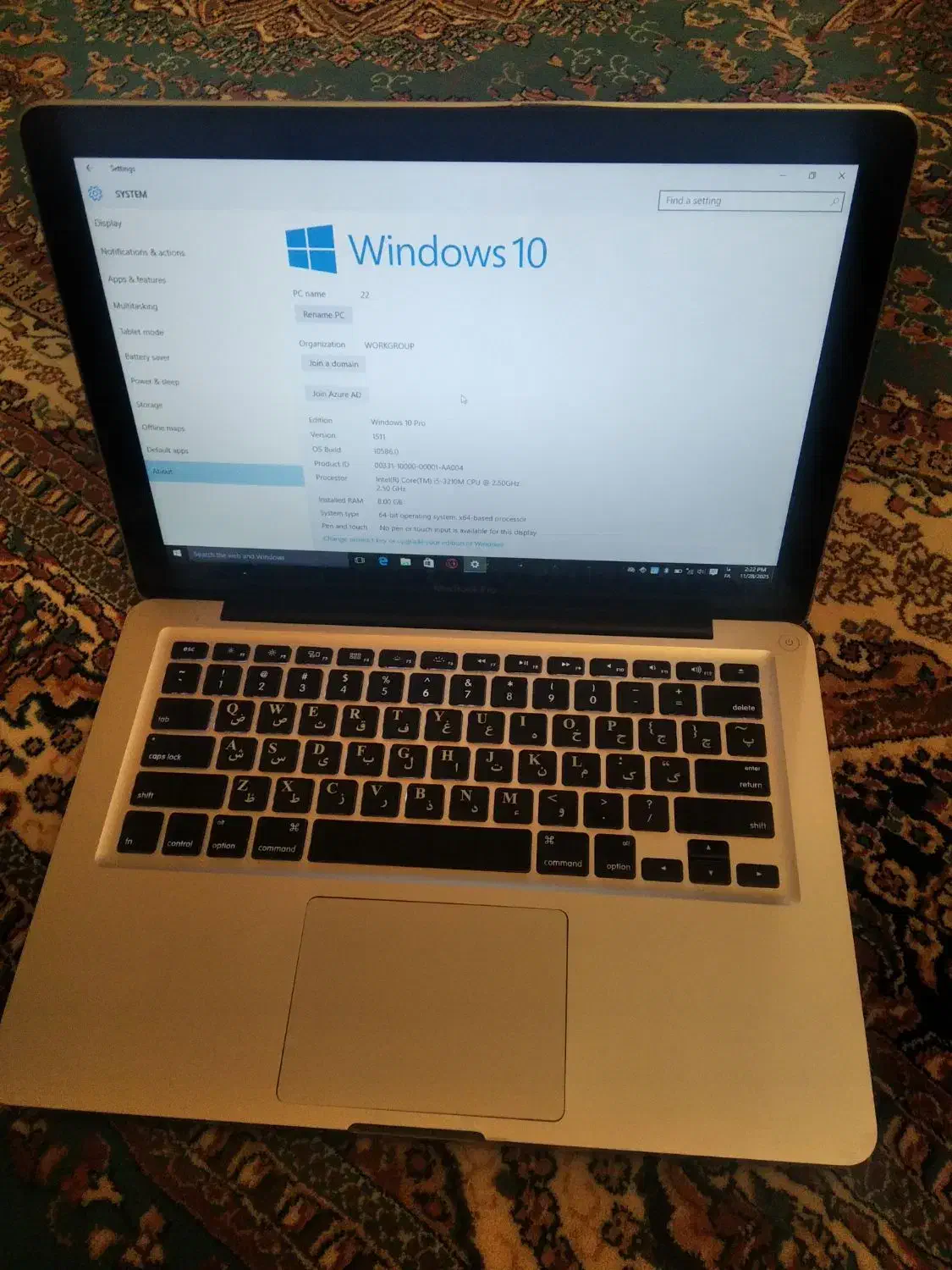 لپتاپ مک بوک پرو|رایانه همراه|اصفهان, گرکان|دیوار