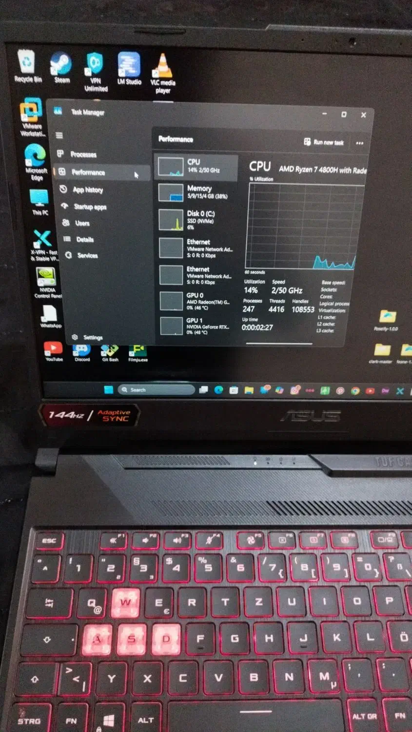 ASUS TUF A15 Ryzen 7 RTX3050 16GB 144Hz|رایانه همراه|پرند, فاز ۴|دیوار