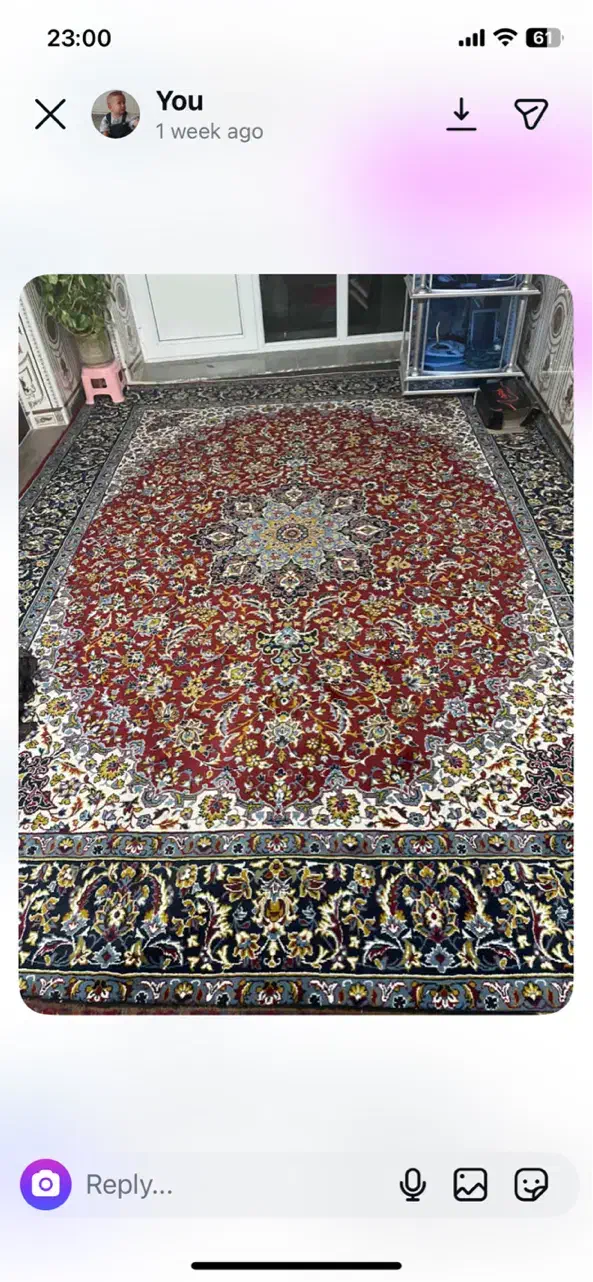 فرش ماشینی ۱۲ متری|فرش|بناب, |دیوار