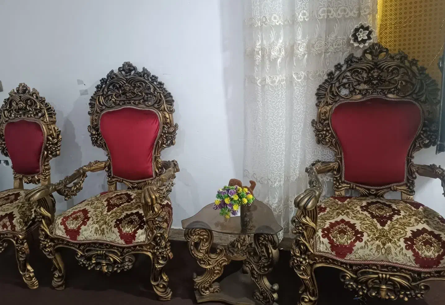 مبل سلطنتی 9نفره|مبلمان خانگی و میز عسلی|بندر امام خمینی, |دیوار