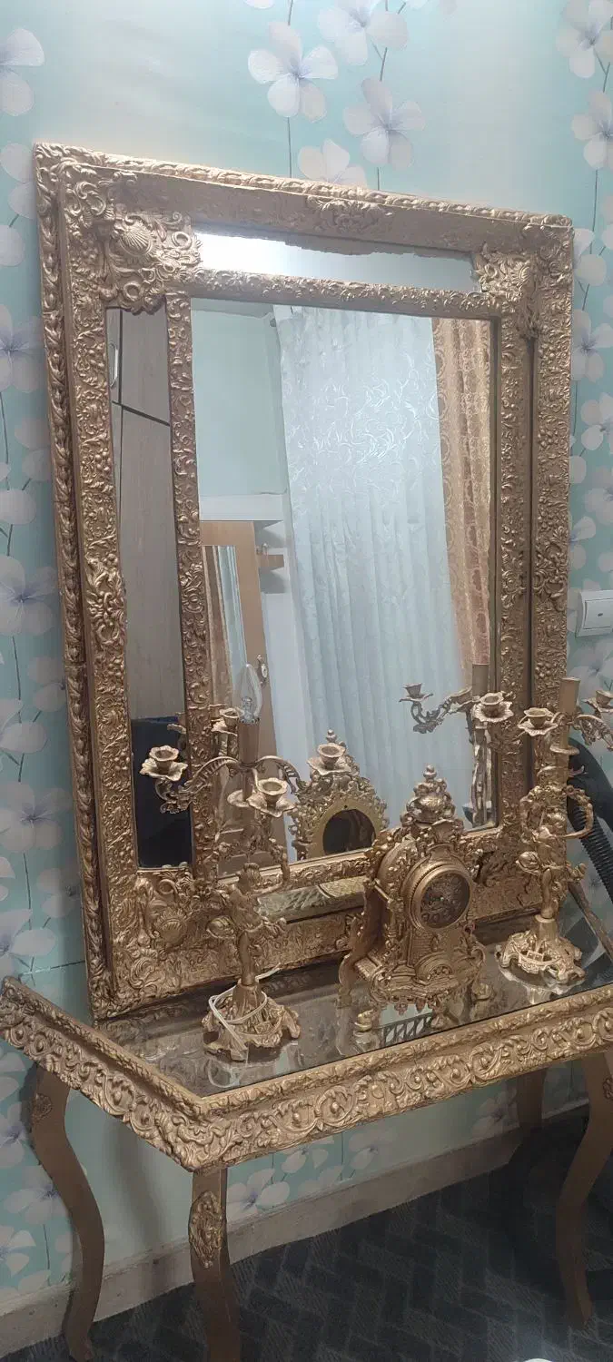 آینه شمعدان|آینه|بیرجند, |دیوار