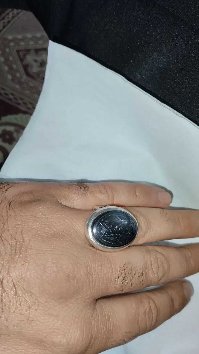 انگشتر نقره ستاره سلیمان|جواهرات|ارومیه, |دیوار