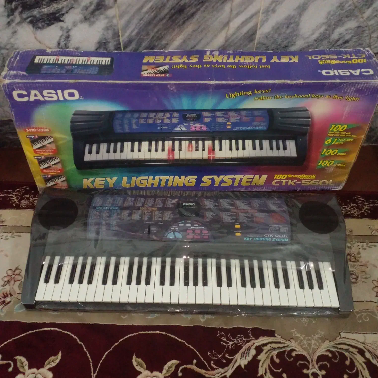 ارگ کاسیو ctk560 نوی نو داخل جعبه مناسب هدیه|پیانو، کیبورد، آکاردئون|مشهد, شهید قربانی|دیوار