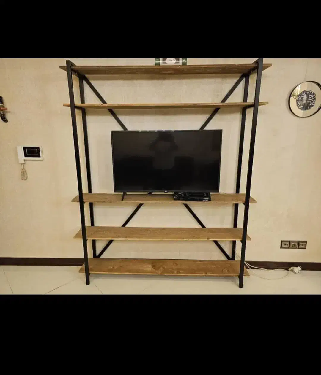 شلف کاملا سالم اهن و چوب|کتابخانه، شلف، قفسههای دیواری|تهران, جنتآباد شمالی|دیوار