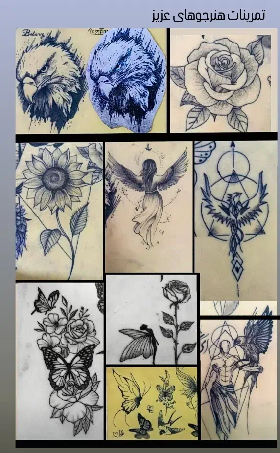 آموزش و اجرا خدمات فوق تخصصی تتو بدن بانوان|خدمات آرایشگری و زیبایی|کرمانشاه, |دیوار