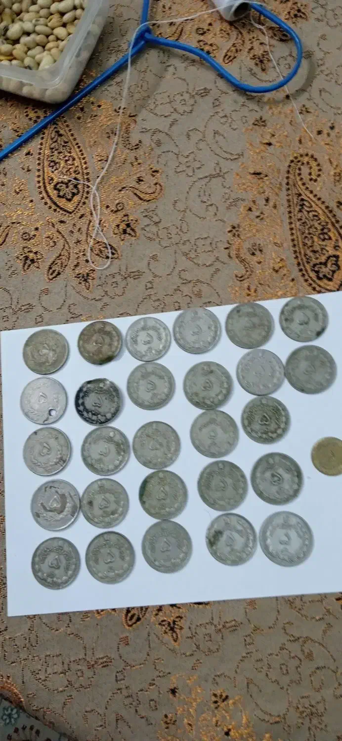 سکه های قدیمی پنج ریالی|کلکسیون سکه، تمبر، اسکناس|پردیس, فاز ۱|دیوار