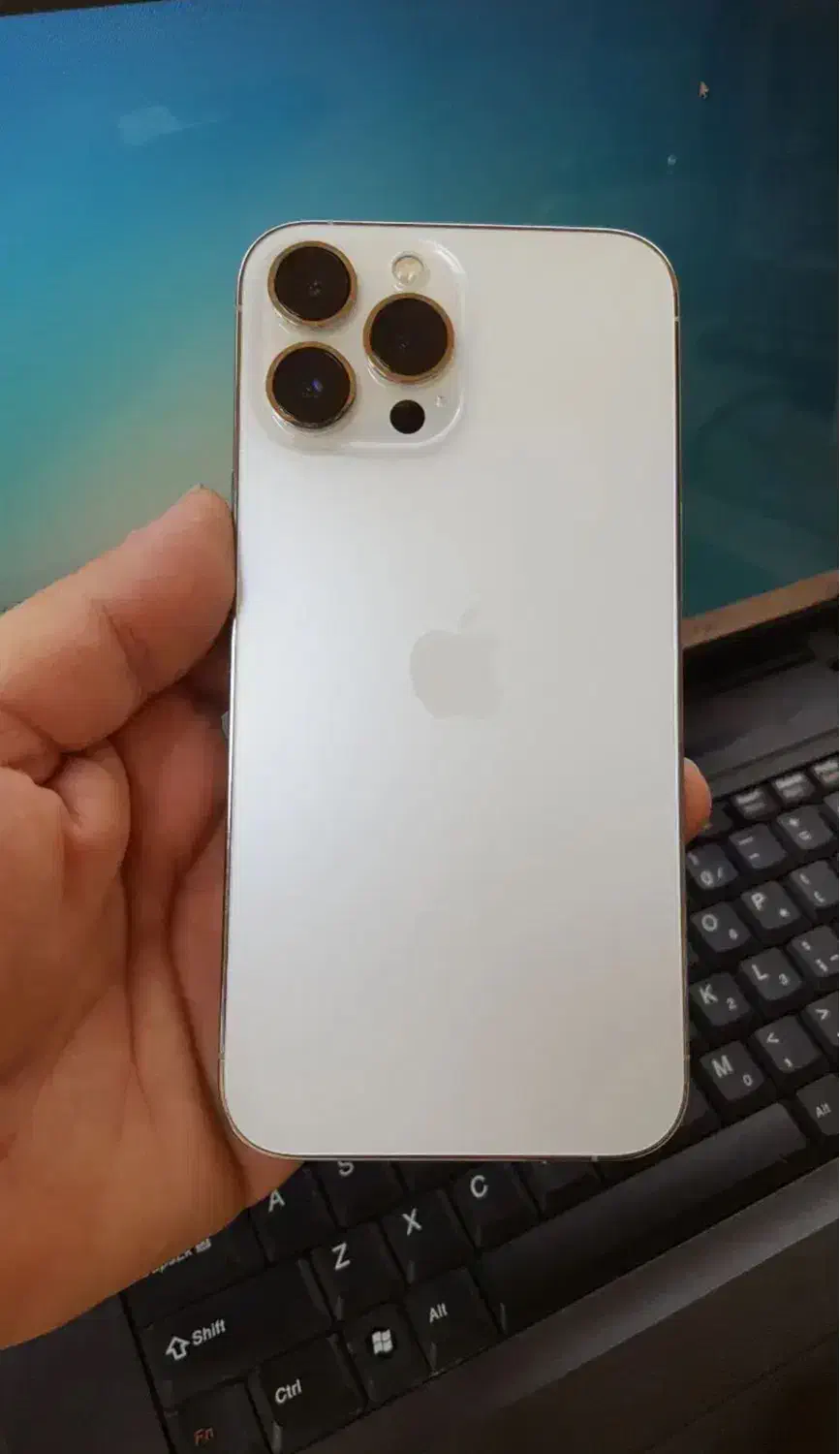 ایفون ۱۳ پرومکس پک اصلی گلد|موبایل|اردبیل, |دیوار