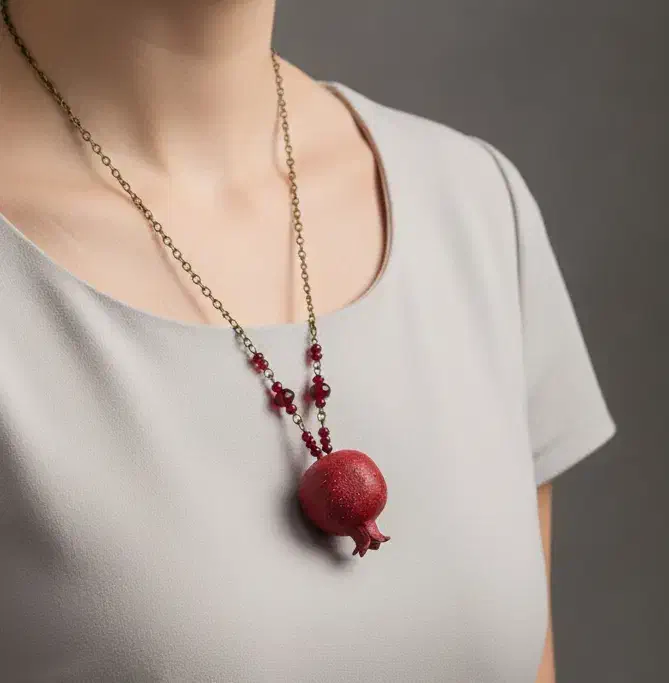 گردنبند یلدایی آویز انار خشک|بدلیجات|تهران, جیحون|دیوار