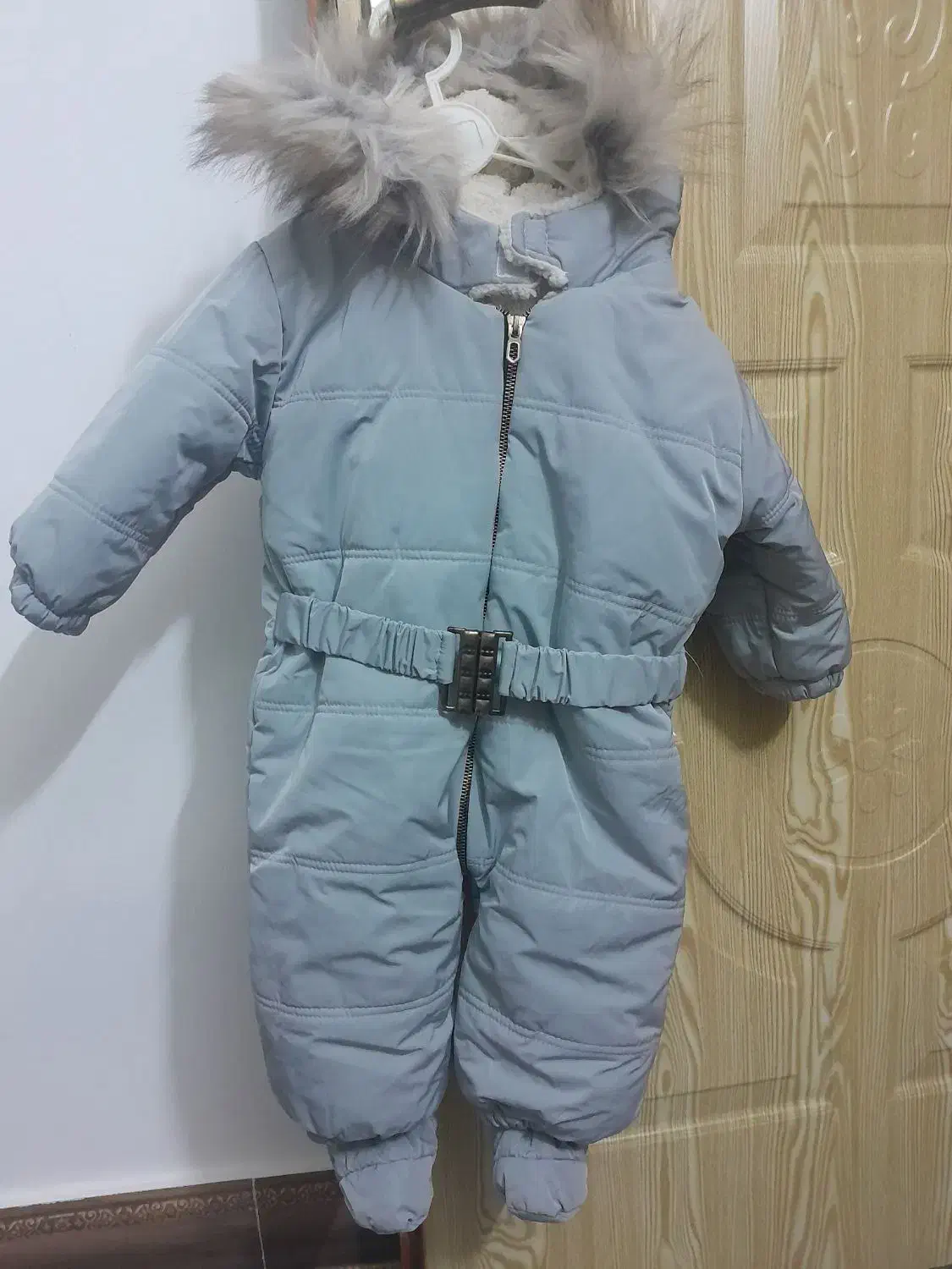 کاپشن سرهمی نوزاد سایز 3 طوسی کاملا نو|کفش و لباس بچه|هادی شهر, |دیوار